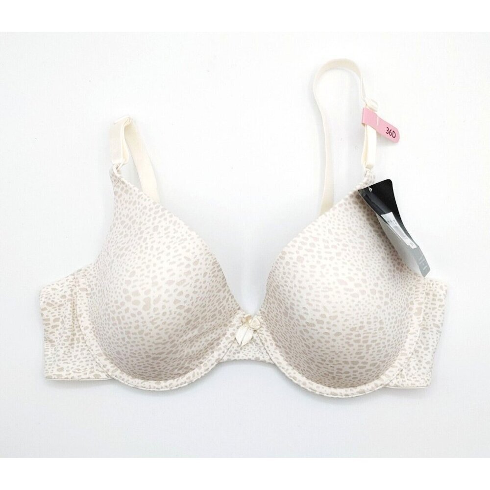 Maidenform Ivory Underwired T Shirt Bra 36D  Convertible Straps NEW